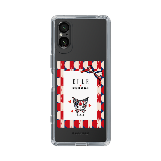 スリムプロテクションケース［ ELLE×マイメロディ＆クロミ - トリコロールカラーグラフィック4 ］