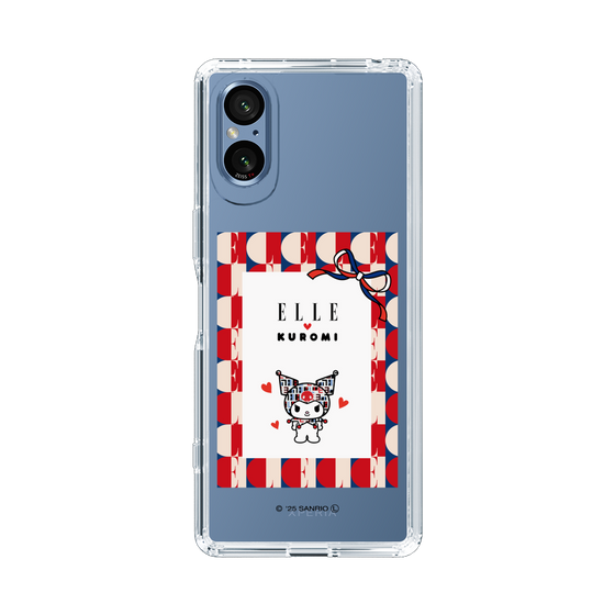 スリムプロテクションケース［ ELLE×マイメロディ＆クロミ - トリコロールカラーグラフィック4 ］
