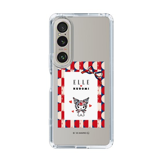スリムプロテクションケース［ ELLE×マイメロディ＆クロミ - トリコロールカラーグラフィック4 ］
