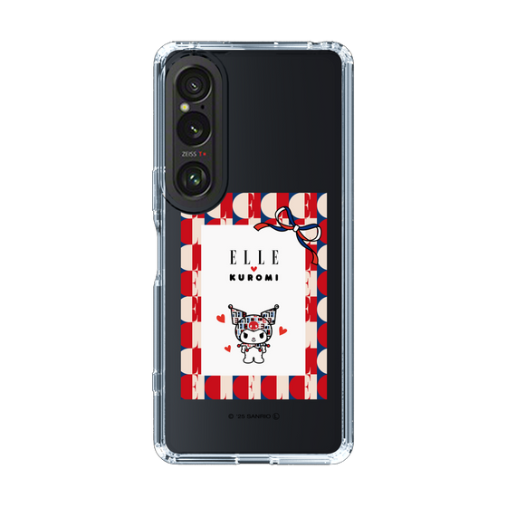 スリムプロテクションケース［ ELLE×マイメロディ＆クロミ - トリコロールカラーグラフィック4 ］