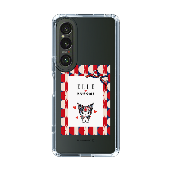 スリムプロテクションケース［ ELLE×マイメロディ＆クロミ - トリコロールカラーグラフィック4 ］