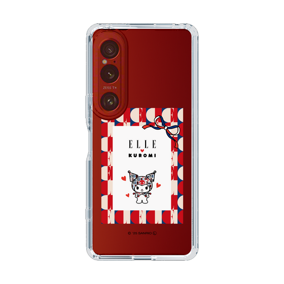 スリムプロテクションケース［ ELLE×マイメロディ＆クロミ - トリコロールカラーグラフィック4 ］