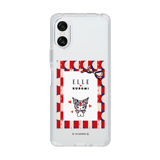 スリムプロテクションケース［ ELLE×マイメロディ＆クロミ - トリコロールカラーグラフィック4 ］