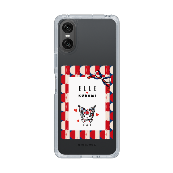 スリムプロテクションケース［ ELLE×マイメロディ＆クロミ - トリコロールカラーグラフィック4 ］