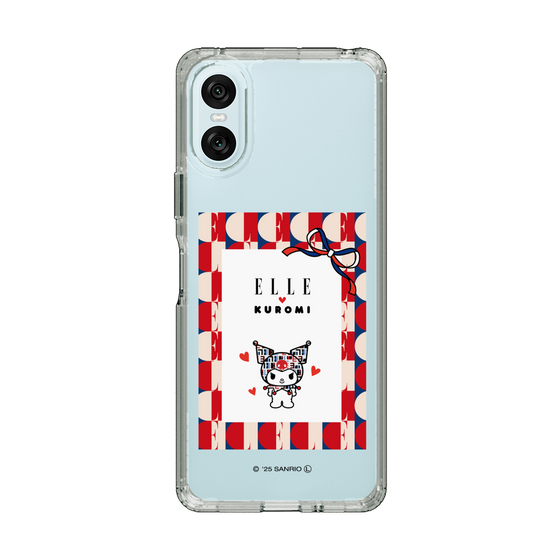 スリムプロテクションケース［ ELLE×マイメロディ＆クロミ - トリコロールカラーグラフィック4 ］