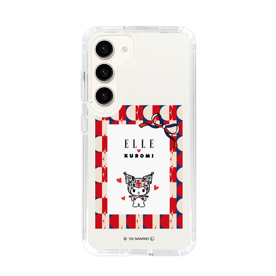 スリムプロテクションケース［ ELLE×マイメロディ＆クロミ - トリコロールカラーグラフィック4 ］
