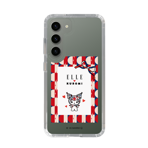 スリムプロテクションケース［ ELLE×マイメロディ＆クロミ - トリコロールカラーグラフィック4 ］