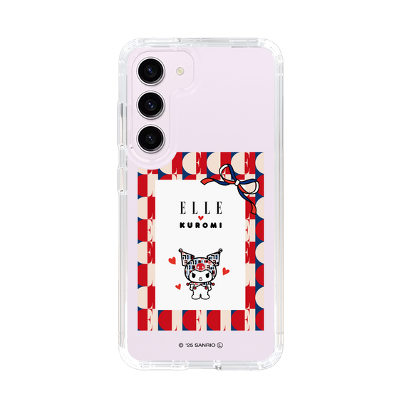 スリムプロテクションケース［ ELLE×マイメロディ＆クロミ - トリコロールカラーグラフィック4 ］