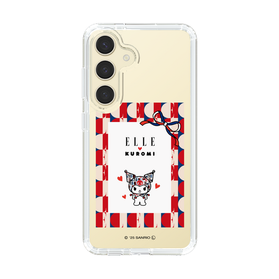 スリムプロテクションケース［ ELLE×マイメロディ＆クロミ - トリコロールカラーグラフィック4 ］