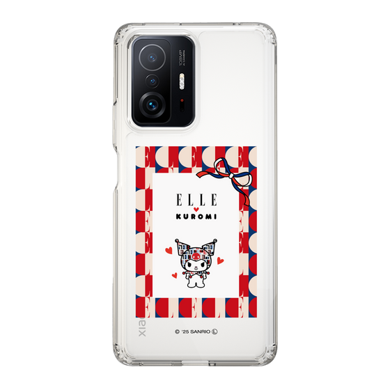 スリムプロテクションケース［ ELLE×マイメロディ＆クロミ - トリコロールカラーグラフィック4 ］