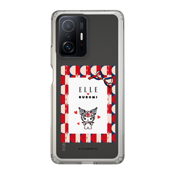 スリムプロテクションケース［ ELLE×マイメロディ＆クロミ - トリコロールカラーグラフィック4 ］