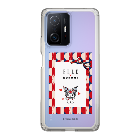 スリムプロテクションケース［ ELLE×マイメロディ＆クロミ - トリコロールカラーグラフィック4 ］