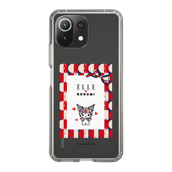 スリムプロテクションケース［ ELLE×マイメロディ＆クロミ - トリコロールカラーグラフィック4 ］