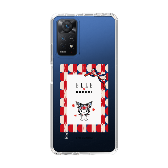スリムプロテクションケース［ ELLE×マイメロディ＆クロミ - トリコロールカラーグラフィック4 ］