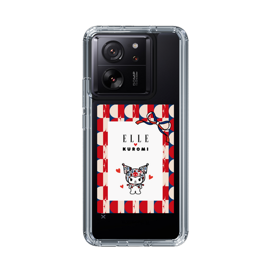 スリムプロテクションケース［ ELLE×マイメロディ＆クロミ - トリコロールカラーグラフィック4 ］