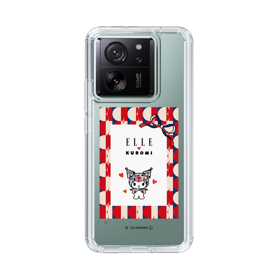 スリムプロテクションケース［ ELLE×マイメロディ＆クロミ - トリコロールカラーグラフィック4 ］