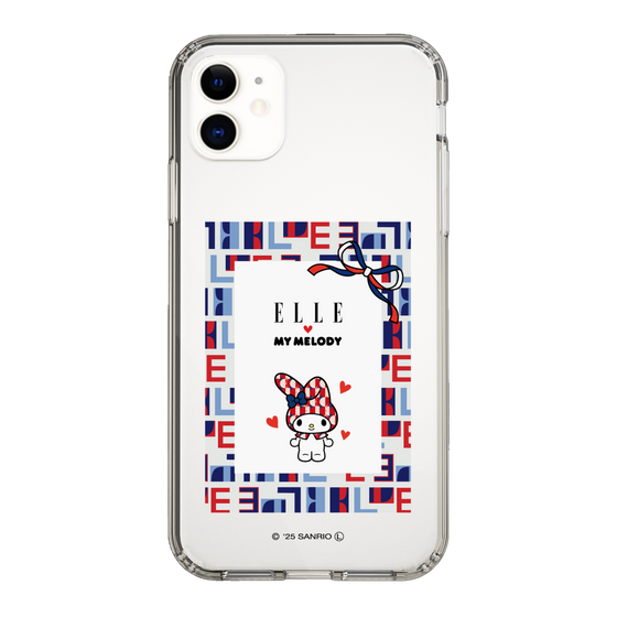 スリムプロテクションケース［ ELLE×マイメロディ＆クロミ - トリコロールカラーグラフィック5 ］