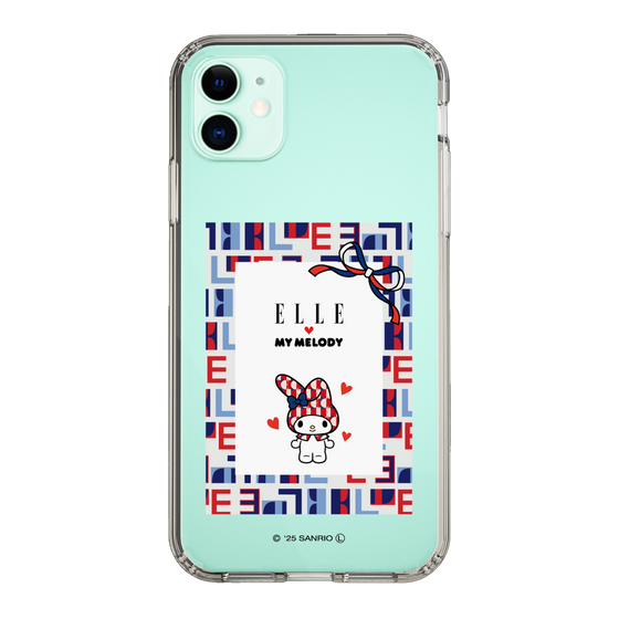スリムプロテクションケース［ ELLE×マイメロディ＆クロミ - トリコロールカラーグラフィック5 ］