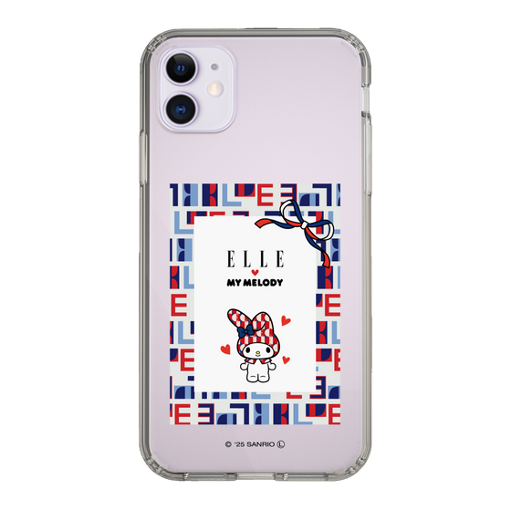 スリムプロテクションケース［ ELLE×マイメロディ＆クロミ - トリコロールカラーグラフィック5 ］