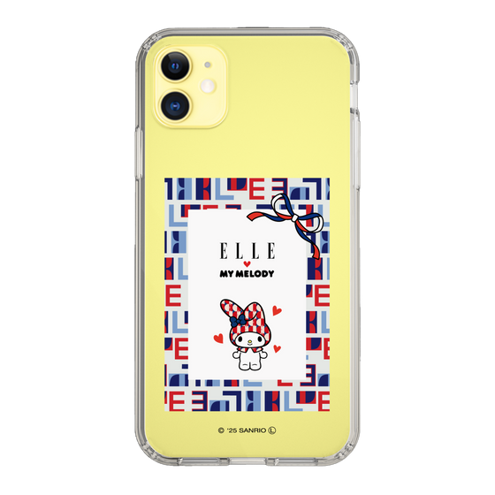 スリムプロテクションケース［ ELLE×マイメロディ＆クロミ - トリコロールカラーグラフィック5 ］