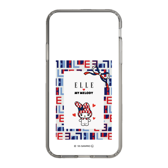 スリムプロテクションケース［ ELLE×マイメロディ＆クロミ - トリコロールカラーグラフィック5 ］