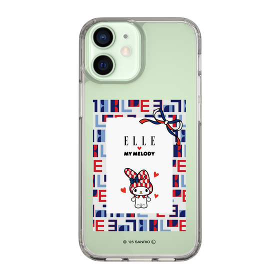 スリムプロテクションケース［ ELLE×マイメロディ＆クロミ - トリコロールカラーグラフィック5 ］
