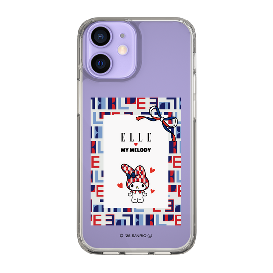 スリムプロテクションケース［ ELLE×マイメロディ＆クロミ - トリコロールカラーグラフィック5 ］