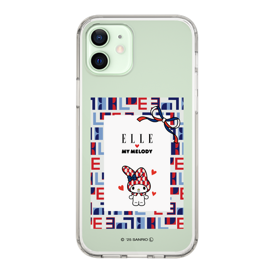 スリムプロテクションケース［ ELLE×マイメロディ＆クロミ - トリコロールカラーグラフィック5 ］