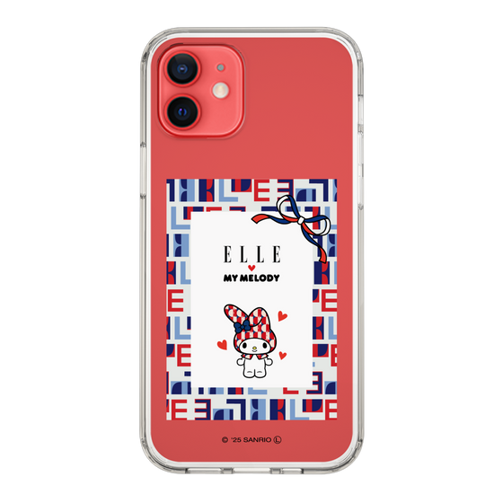 スリムプロテクションケース［ ELLE×マイメロディ＆クロミ - トリコロールカラーグラフィック5 ］