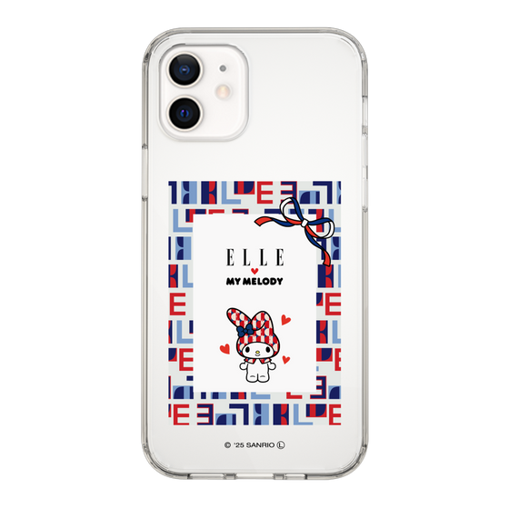 スリムプロテクションケース［ ELLE×マイメロディ＆クロミ - トリコロールカラーグラフィック5 ］