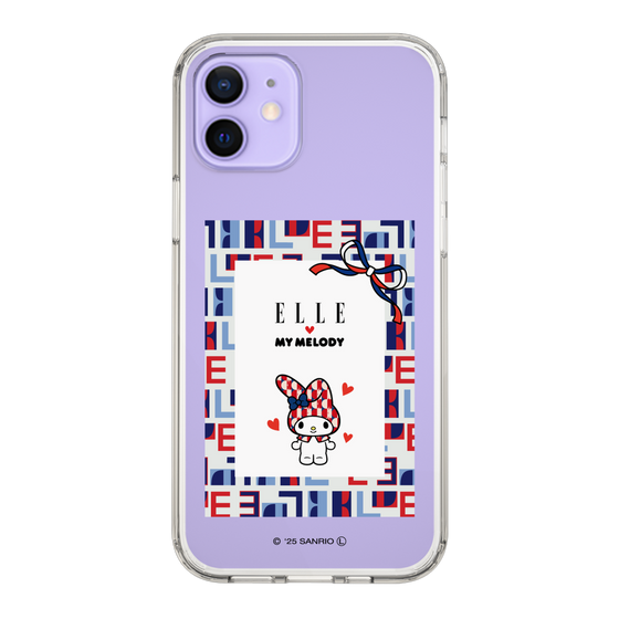 スリムプロテクションケース［ ELLE×マイメロディ＆クロミ - トリコロールカラーグラフィック5 ］