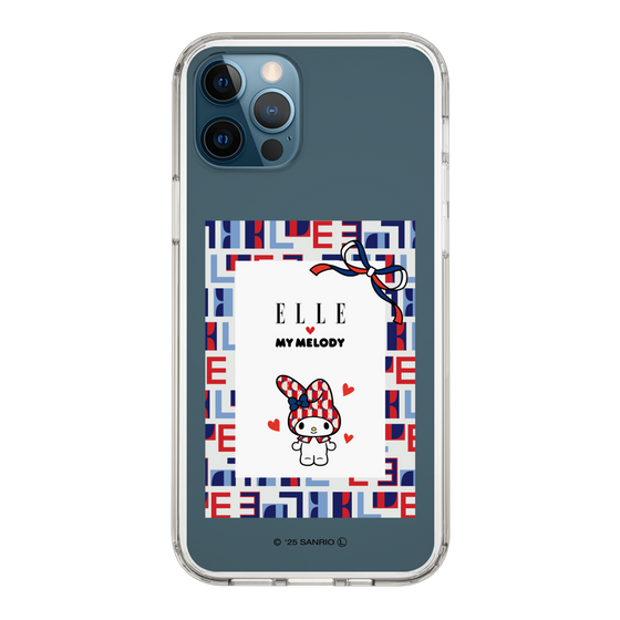 スリムプロテクションケース［ ELLE×マイメロディ＆クロミ - トリコロールカラーグラフィック5 ］