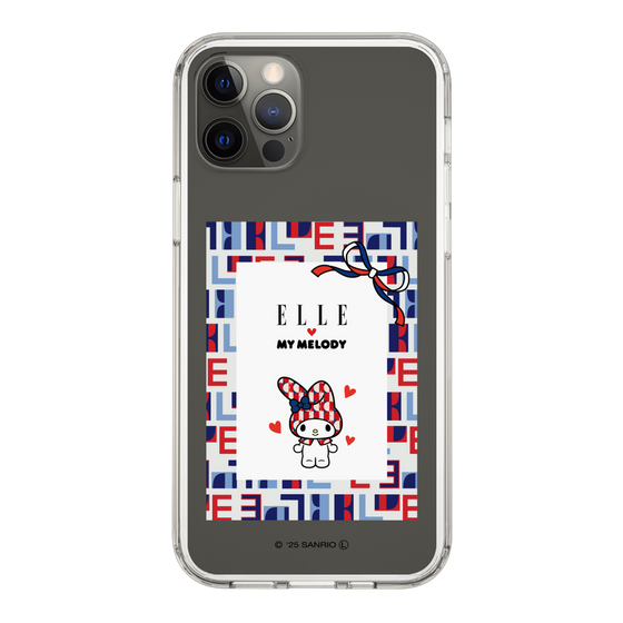 スリムプロテクションケース［ ELLE×マイメロディ＆クロミ - トリコロールカラーグラフィック5 ］