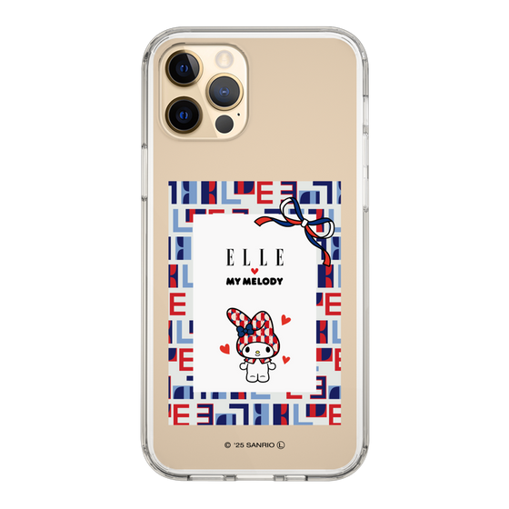 スリムプロテクションケース［ ELLE×マイメロディ＆クロミ - トリコロールカラーグラフィック5 ］