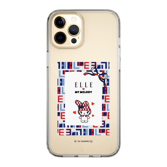 スリムプロテクションケース［ ELLE×マイメロディ＆クロミ - トリコロールカラーグラフィック5 ］