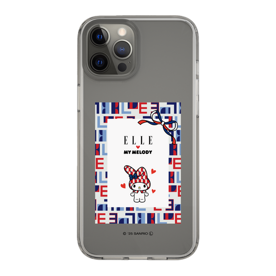 スリムプロテクションケース［ ELLE×マイメロディ＆クロミ - トリコロールカラーグラフィック5 ］