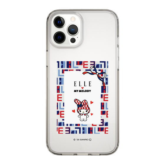 スリムプロテクションケース［ ELLE×マイメロディ＆クロミ - トリコロールカラーグラフィック5 ］