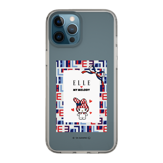 スリムプロテクションケース［ ELLE×マイメロディ＆クロミ - トリコロールカラーグラフィック5 ］