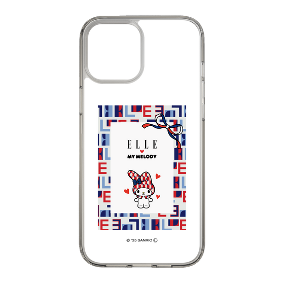 スリムプロテクションケース［ ELLE×マイメロディ＆クロミ - トリコロールカラーグラフィック5 ］