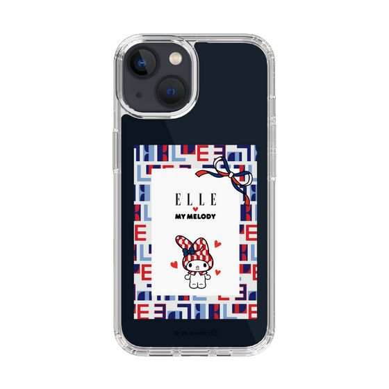 スリムプロテクションケース［ ELLE×マイメロディ＆クロミ - トリコロールカラーグラフィック5 ］