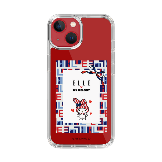 スリムプロテクションケース［ ELLE×マイメロディ＆クロミ - トリコロールカラーグラフィック5 ］