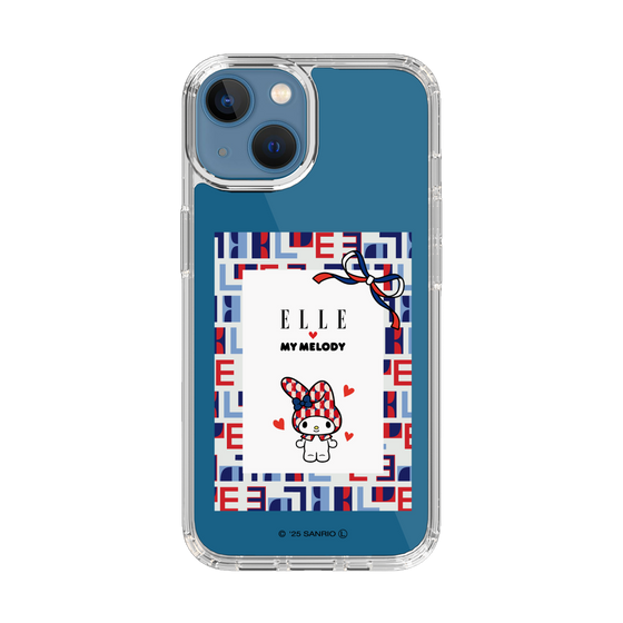 スリムプロテクションケース［ ELLE×マイメロディ＆クロミ - トリコロールカラーグラフィック5 ］