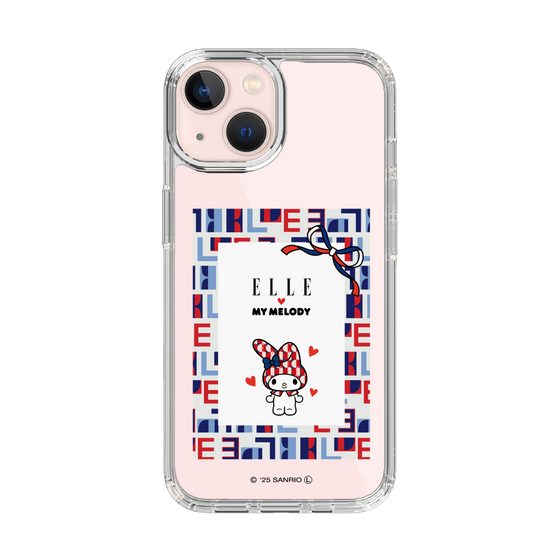 スリムプロテクションケース［ ELLE×マイメロディ＆クロミ - トリコロールカラーグラフィック5 ］