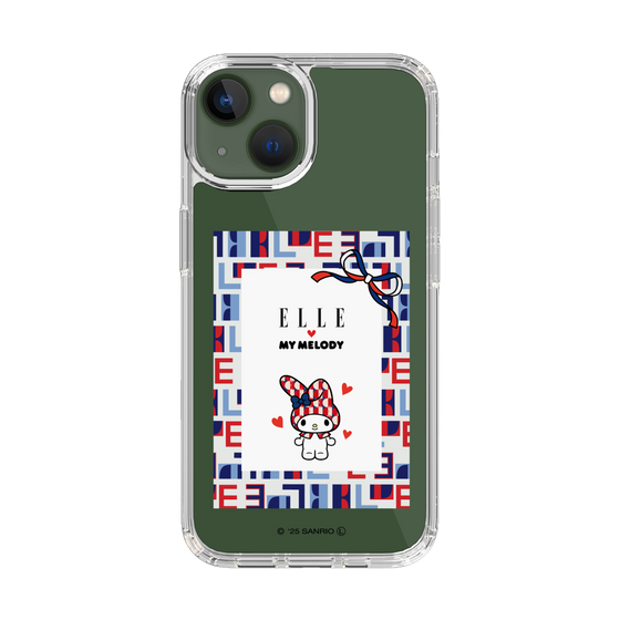 スリムプロテクションケース［ ELLE×マイメロディ＆クロミ - トリコロールカラーグラフィック5 ］