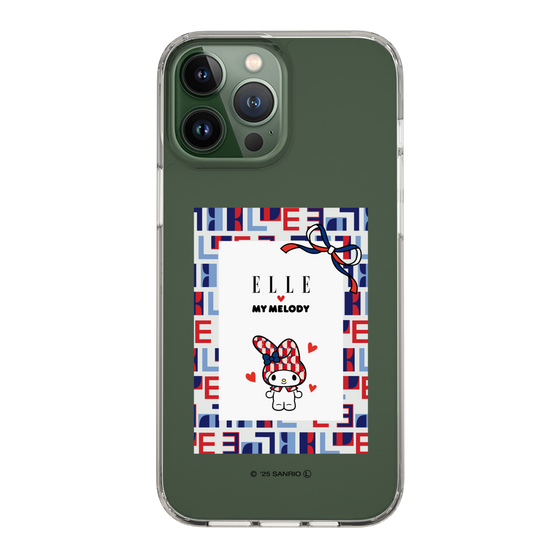スリムプロテクションケース［ ELLE×マイメロディ＆クロミ - トリコロールカラーグラフィック5 ］