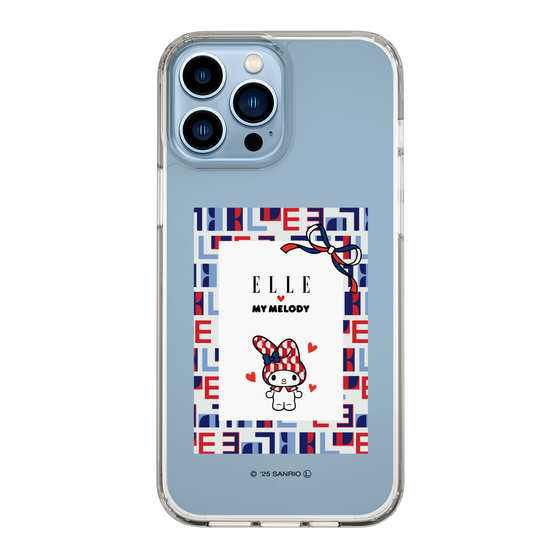スリムプロテクションケース［ ELLE×マイメロディ＆クロミ - トリコロールカラーグラフィック5 ］