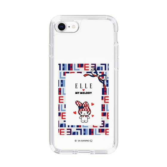 スリムプロテクションケース［ ELLE×マイメロディ＆クロミ - トリコロールカラーグラフィック5 ］