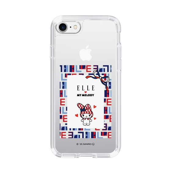 スリムプロテクションケース［ ELLE×マイメロディ＆クロミ - トリコロールカラーグラフィック5 ］