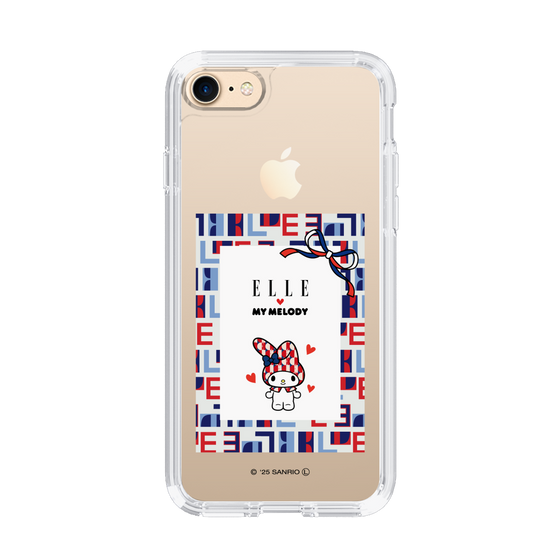 スリムプロテクションケース［ ELLE×マイメロディ＆クロミ - トリコロールカラーグラフィック5 ］
