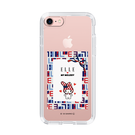 スリムプロテクションケース［ ELLE×マイメロディ＆クロミ - トリコロールカラーグラフィック5 ］